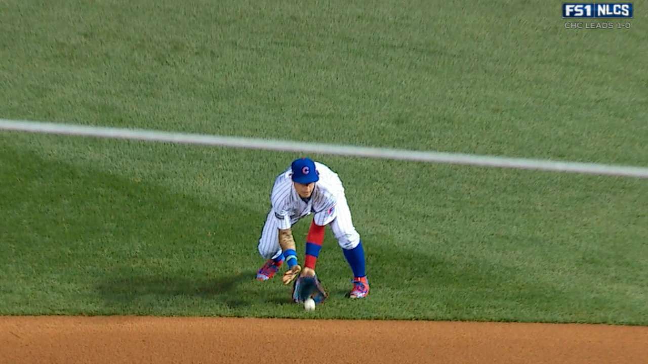 Baez adds crafty double play to highlight reel