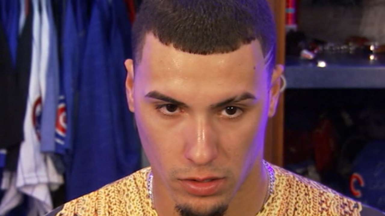 Baez on heads-up double play