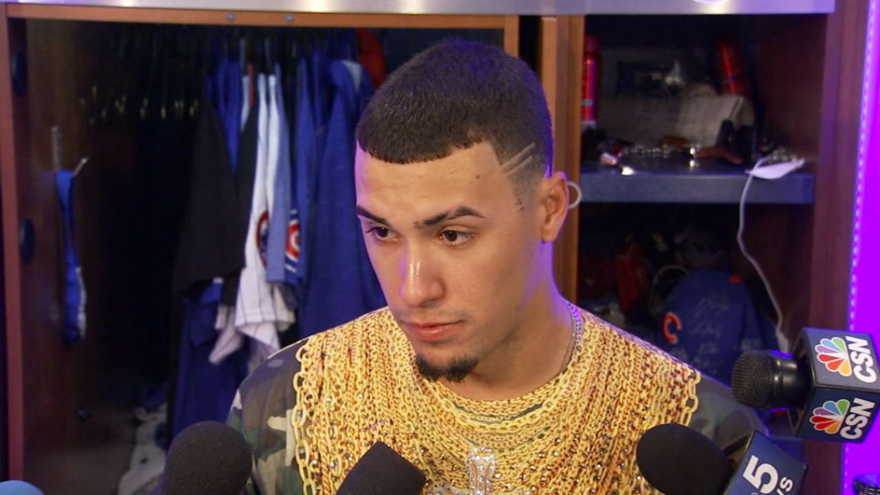 Baez on facing Kershaw in 7th