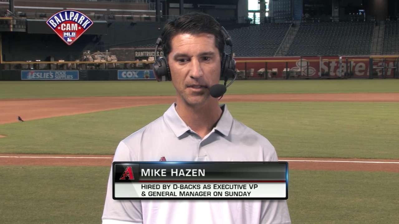 Hazen on new role with D-backs