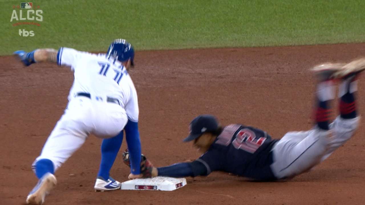 Pillar swipes second base