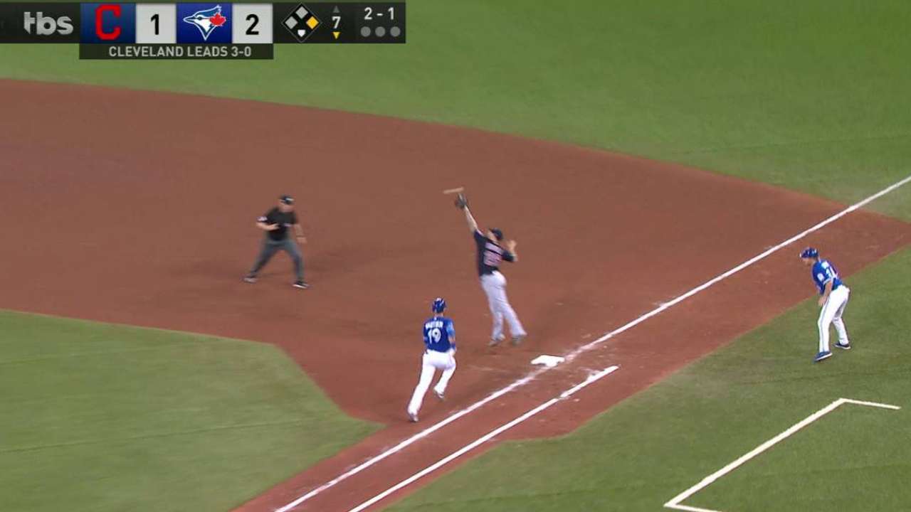 Bautista reaches on an error