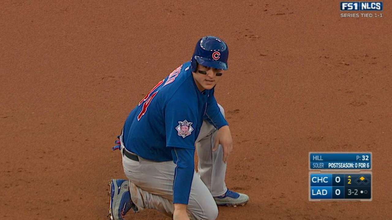 Rizzo swipes second base