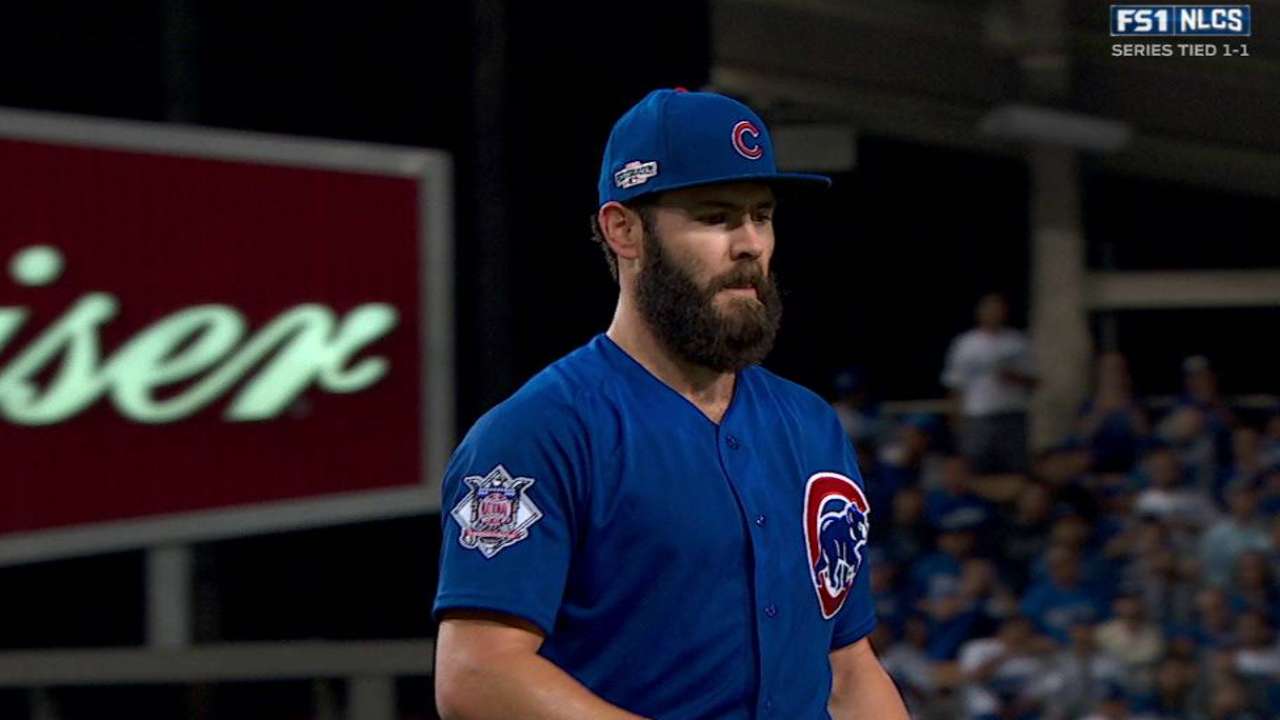 Arrieta fans Seager in 5th