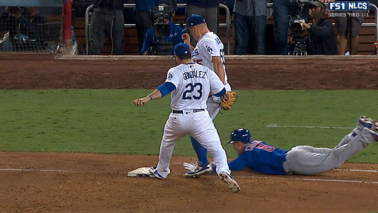 Adrian gets Coghlan at first