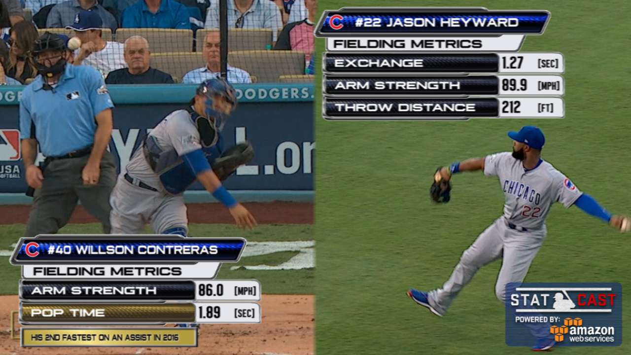 Statcast of the Day: Cubs' key throws