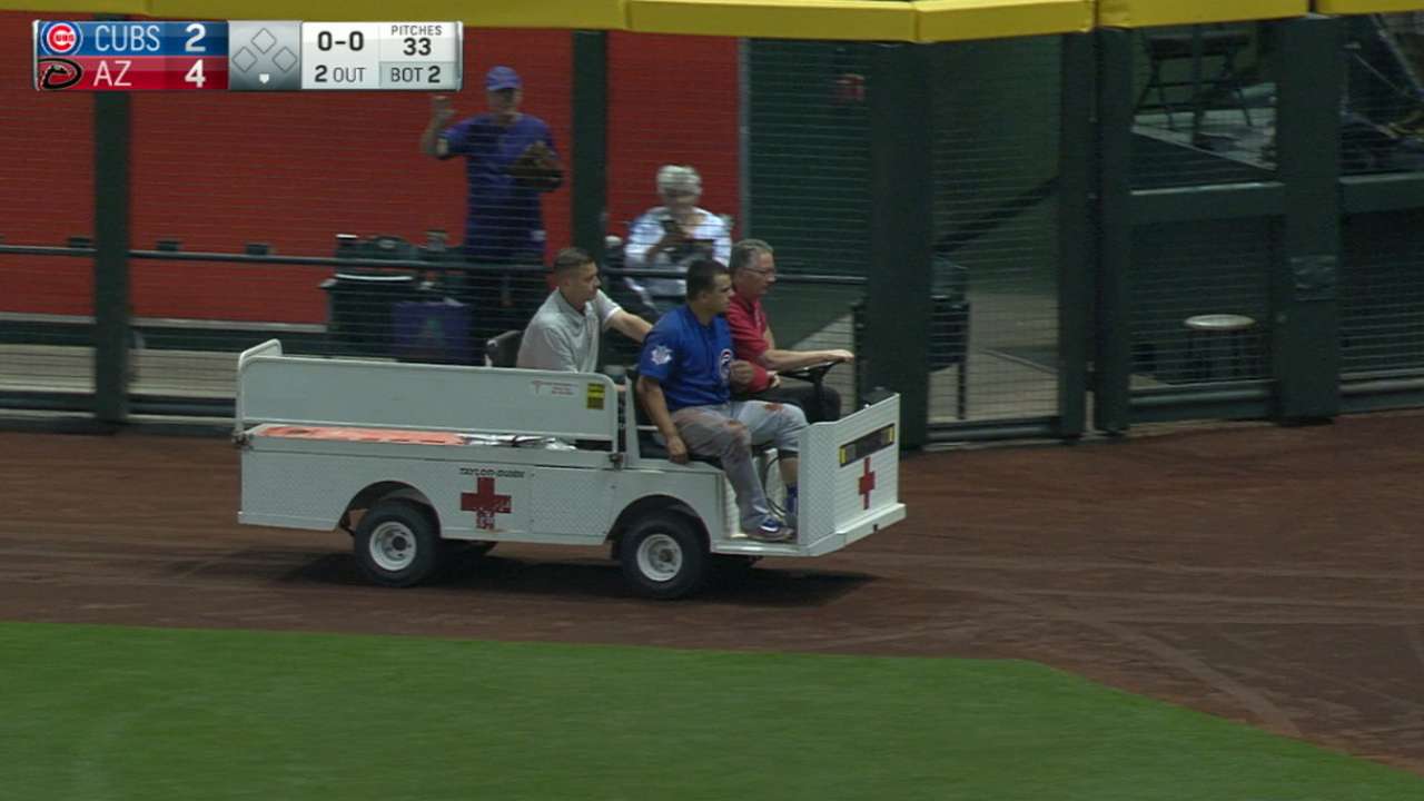 Schwarber back at Chase, site of '16 collision