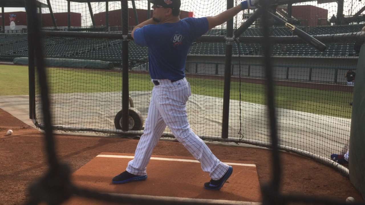 Schwarber's BP in Fall League
