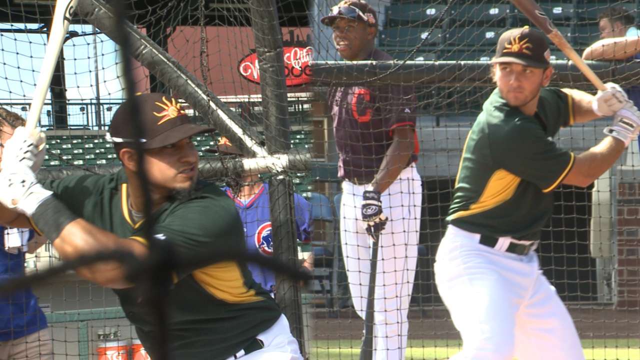 A's in AFL: Barreto, Schrock represent future double-play tandem