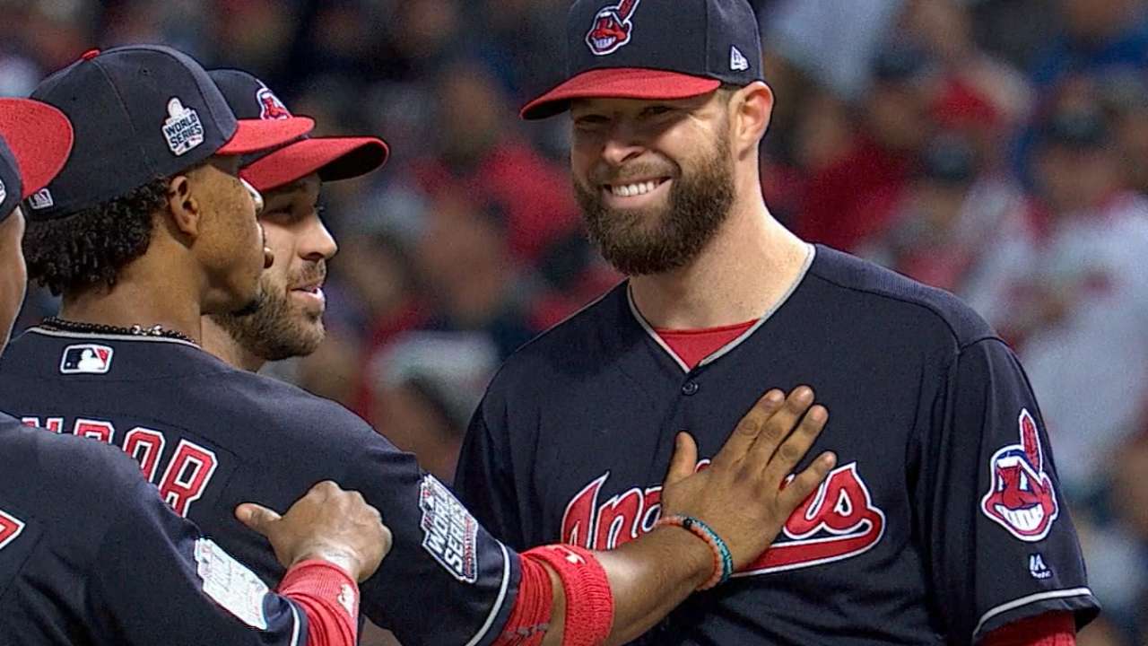 Kluber dominates Game 1