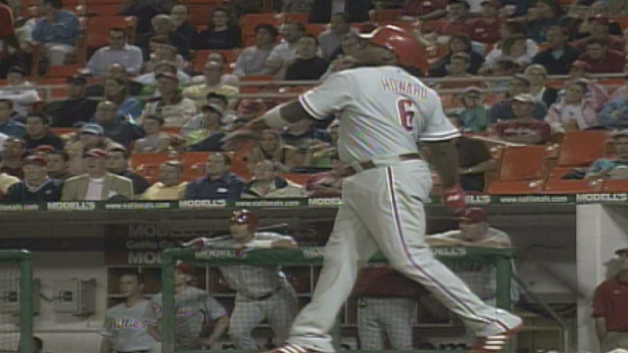 Who has held Phils' single-season HR record?