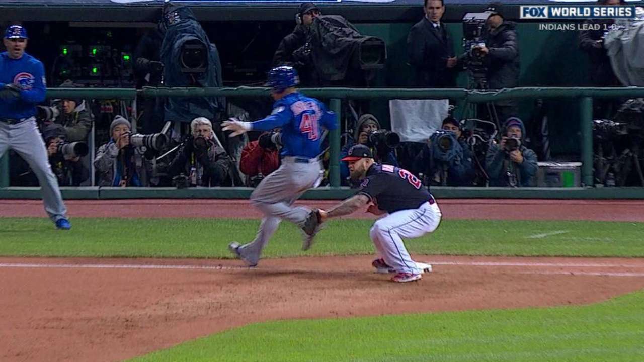 Contreras reaches on error
