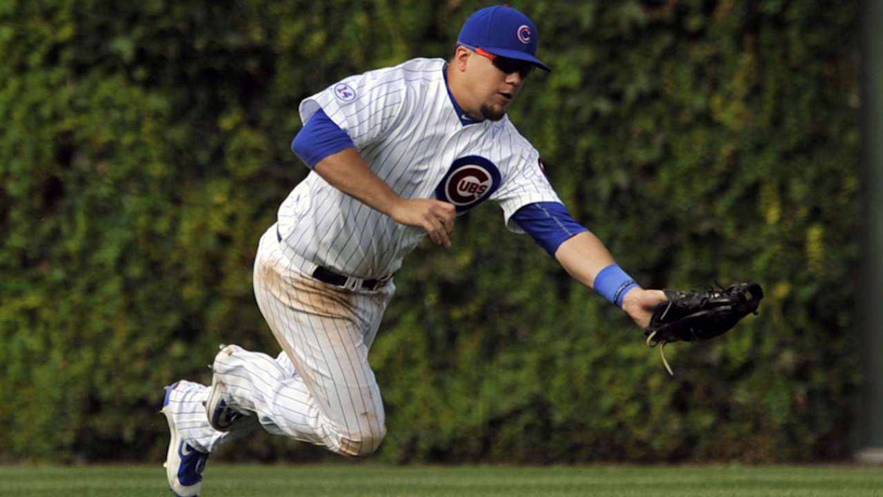 Maddon on Schwarber in left