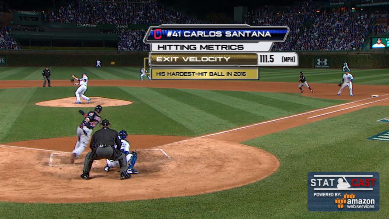 Statcast: Santana's crazy single