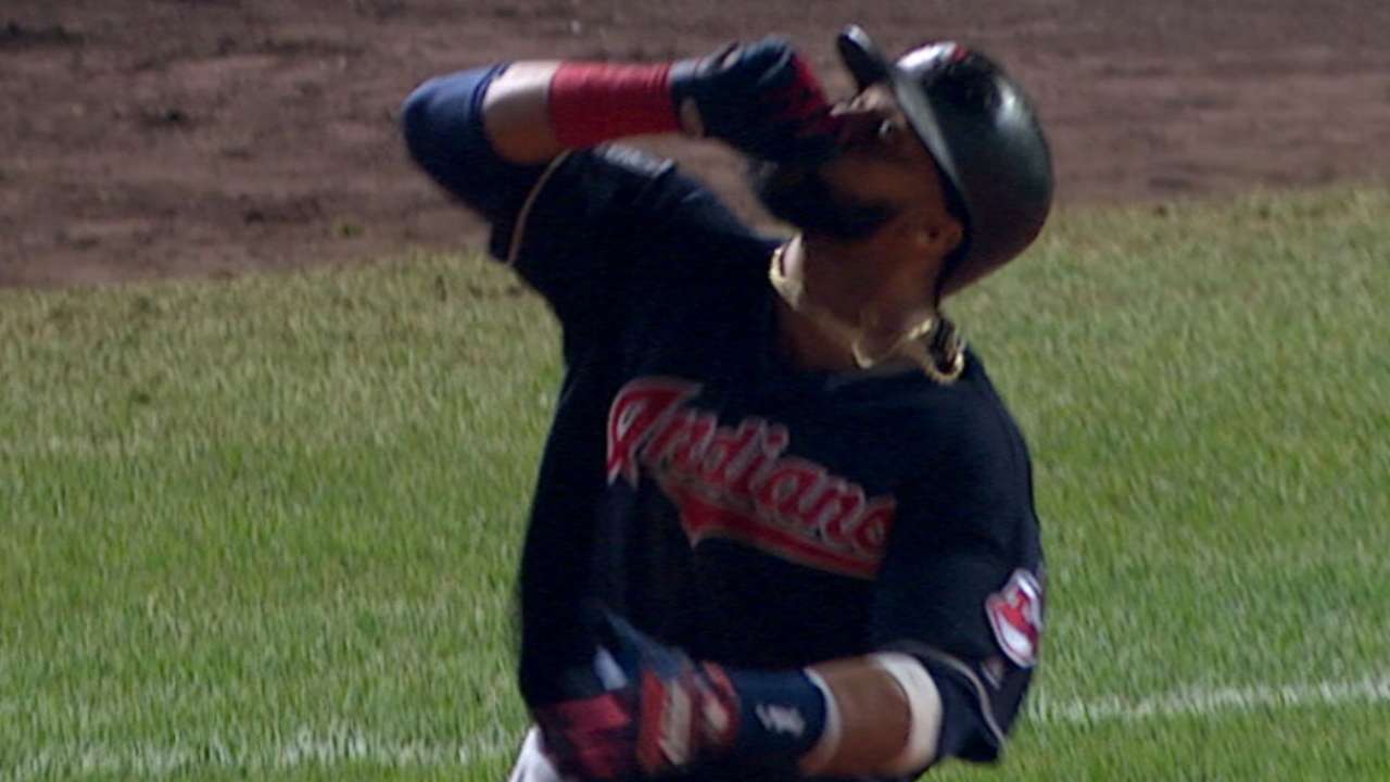 Santana records three hits