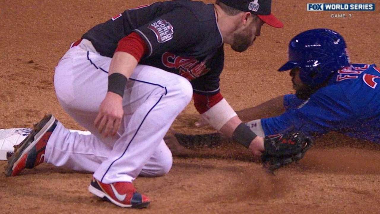 Tribe turn double play