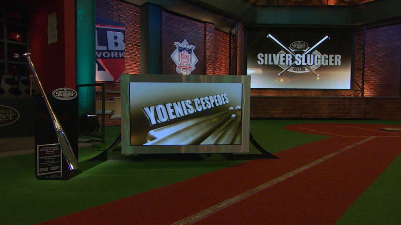 Cespedes wins first NL Silver Slugger Award