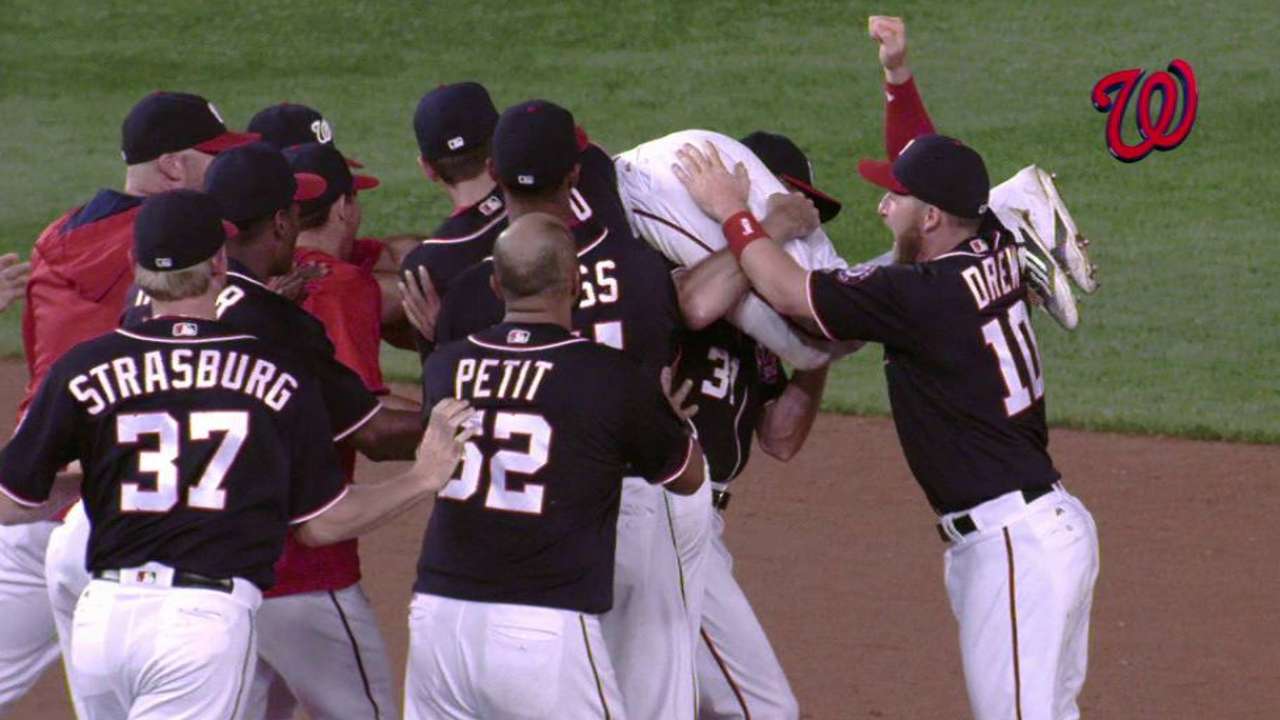 Revere plays hero as Nats walk off in 14th