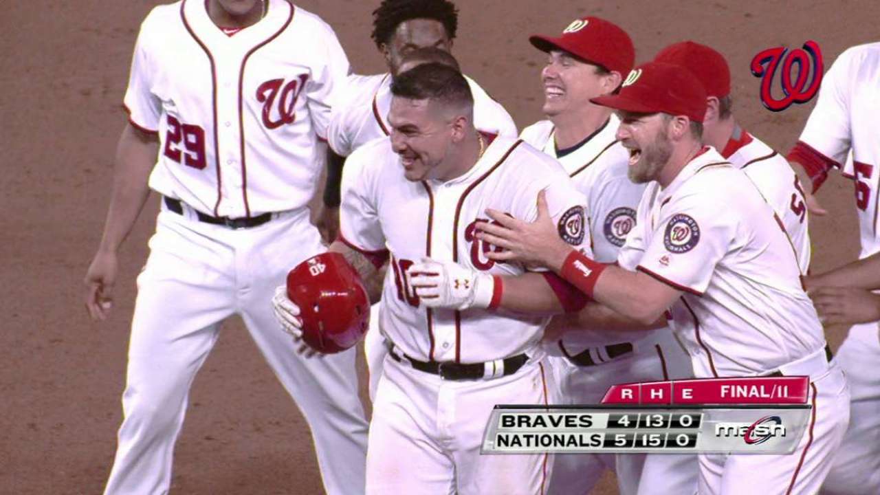 Nacionales barren a Bravos con hit de Ramos en la 11ma