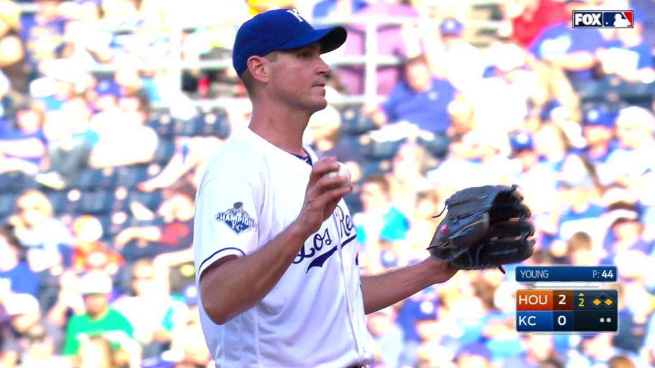 Royals move struggling Young to bullpen