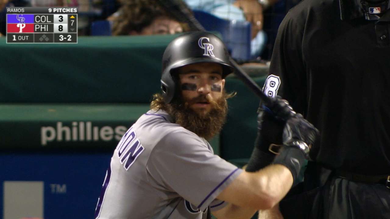 Blackmon continues hot streak with 3 HRs