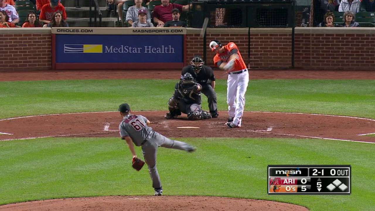 HRs back Miley's gem to put O's into 2nd WC