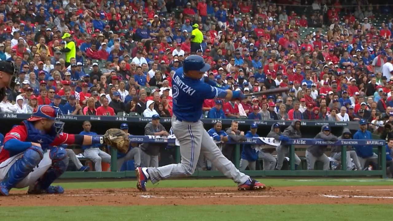 Four! Homer-happy Toronto tees off in Texas