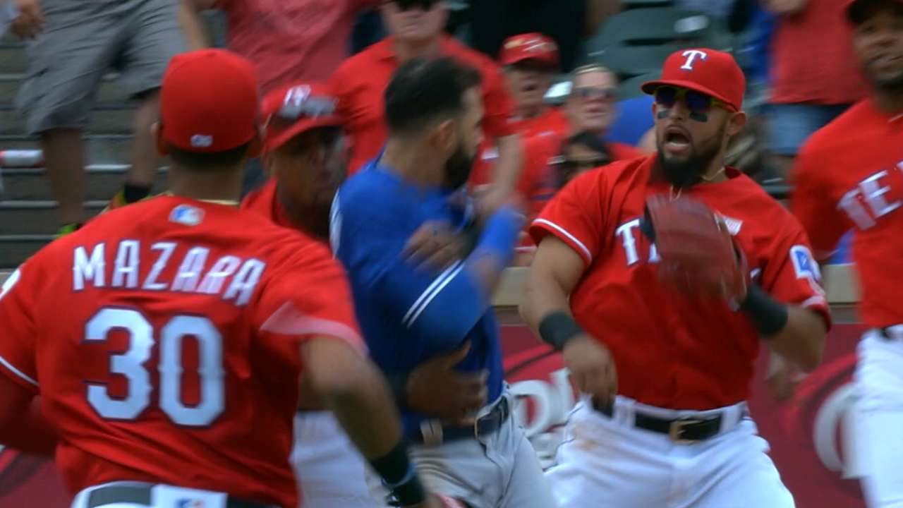 Odor (8 games), Andrus (1 game) suspended