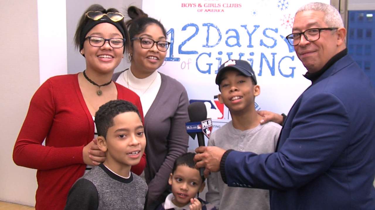 Manfred showers Bronx family with gifts
