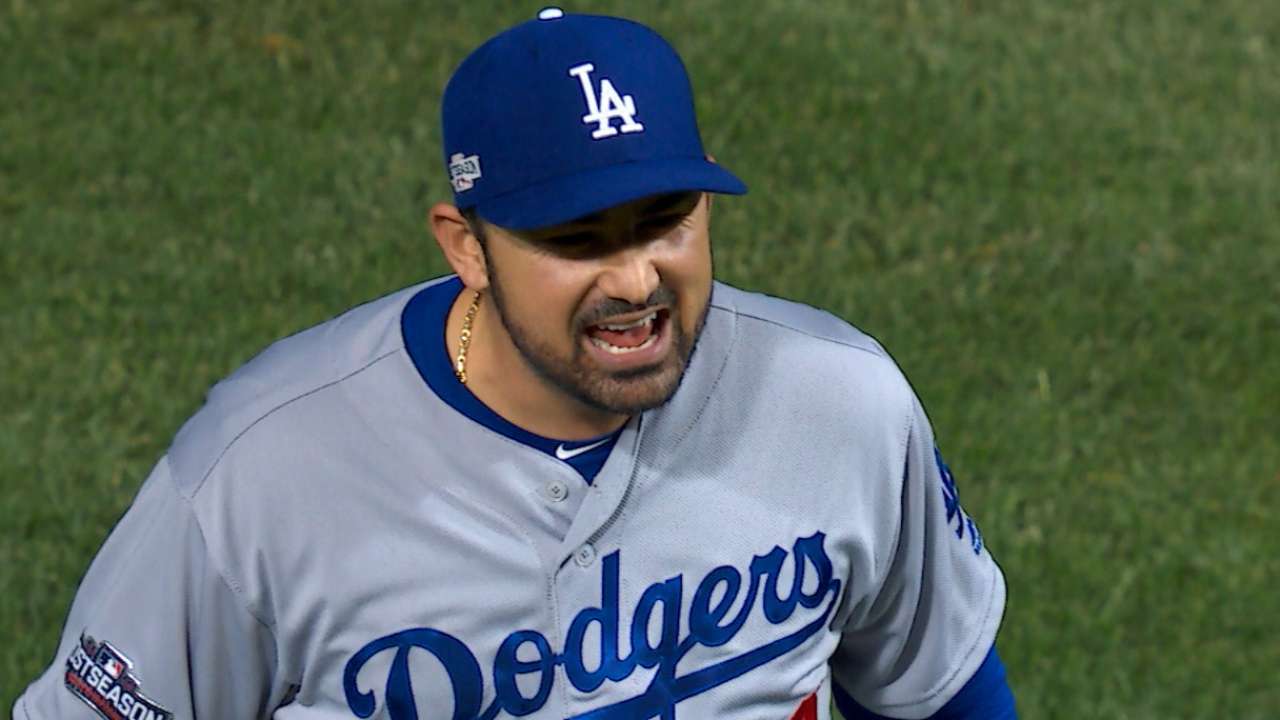 Adrian leads the way with homer