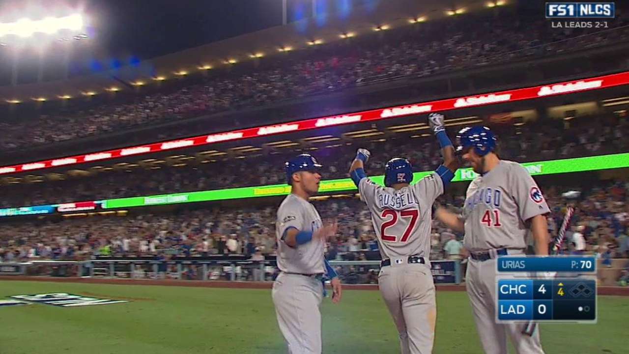 Maddon sticks with struggling Russell at SS