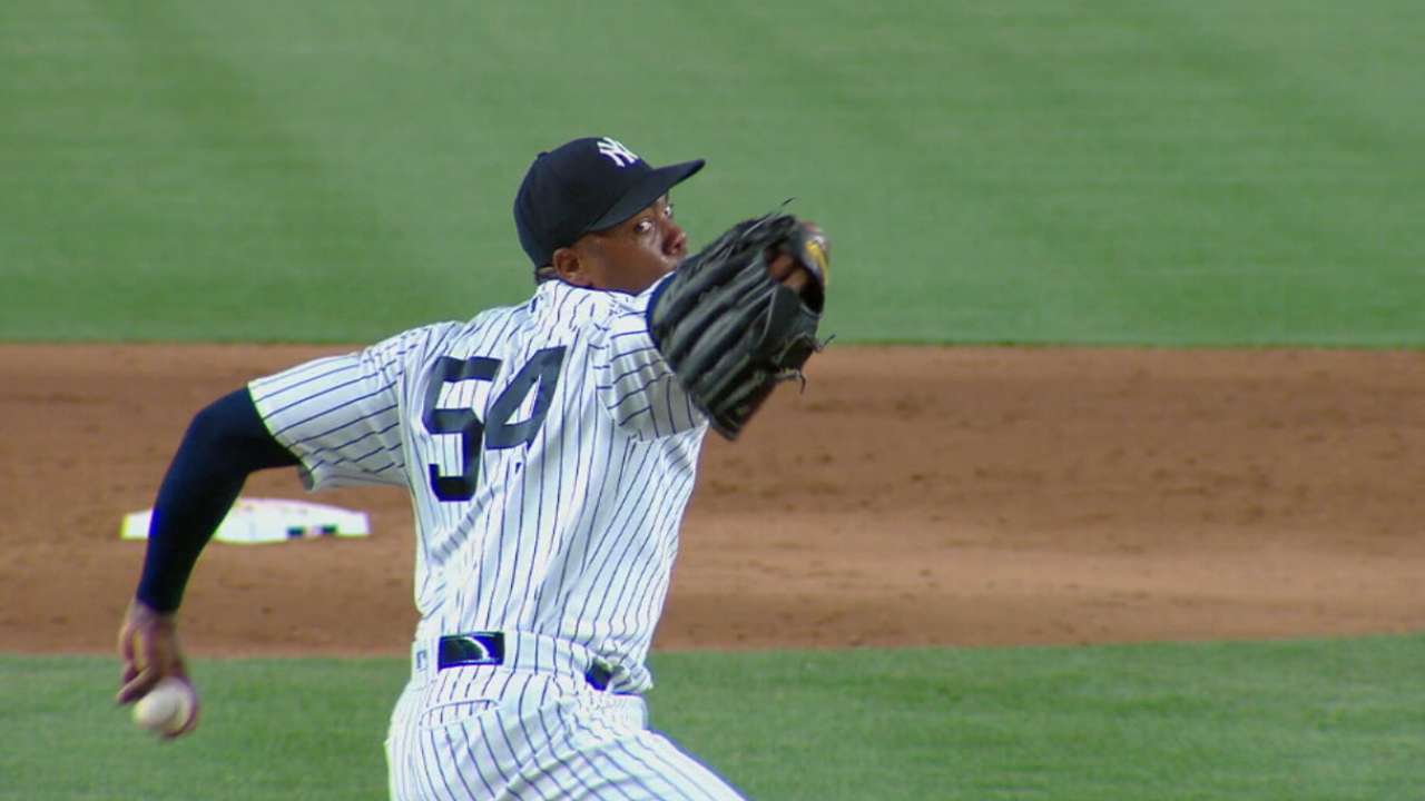 Chapman on returning to Yankees