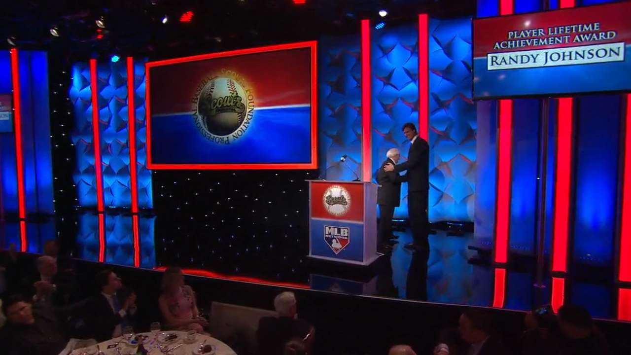 Johnson on Pro Scouts dinner