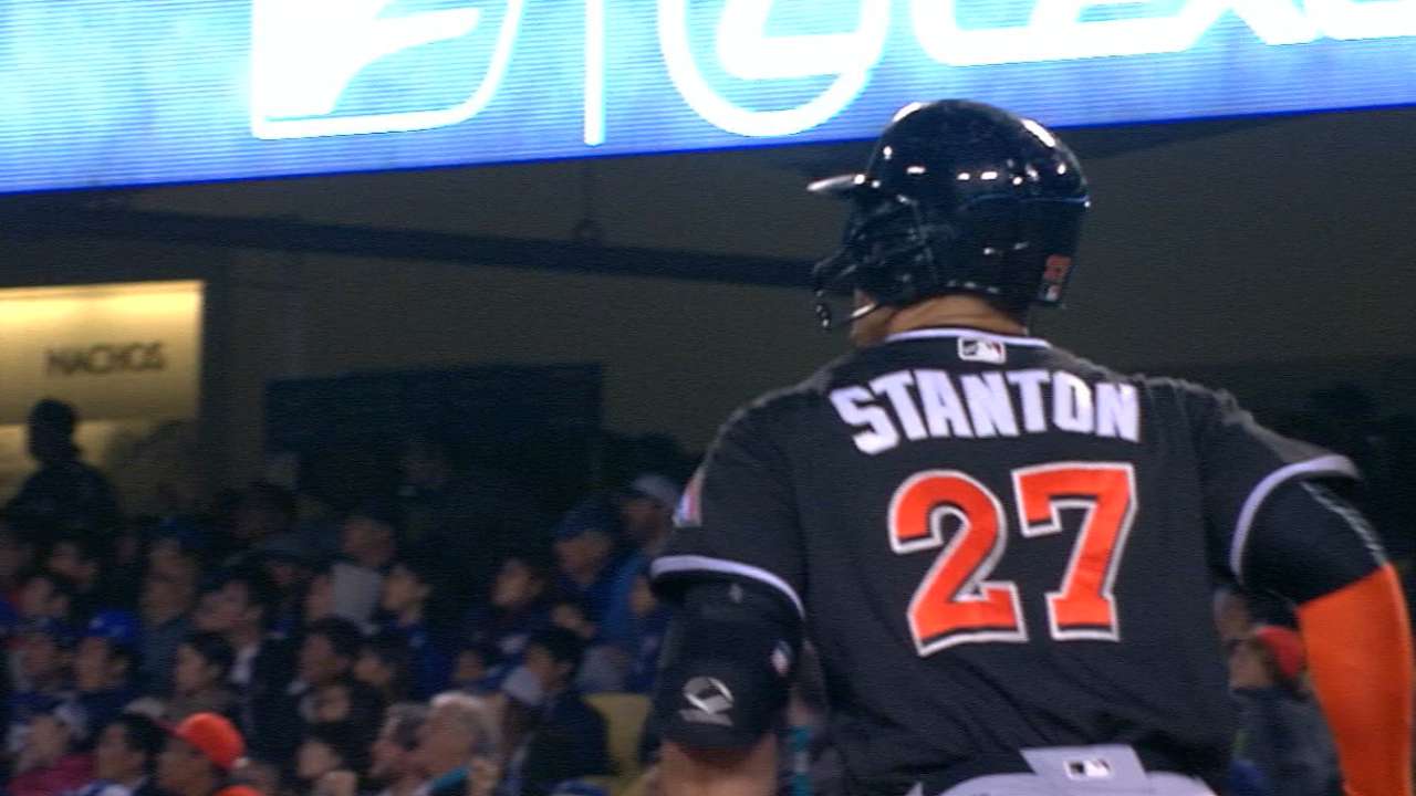 Stanton's bat, health keys for Marlins' success