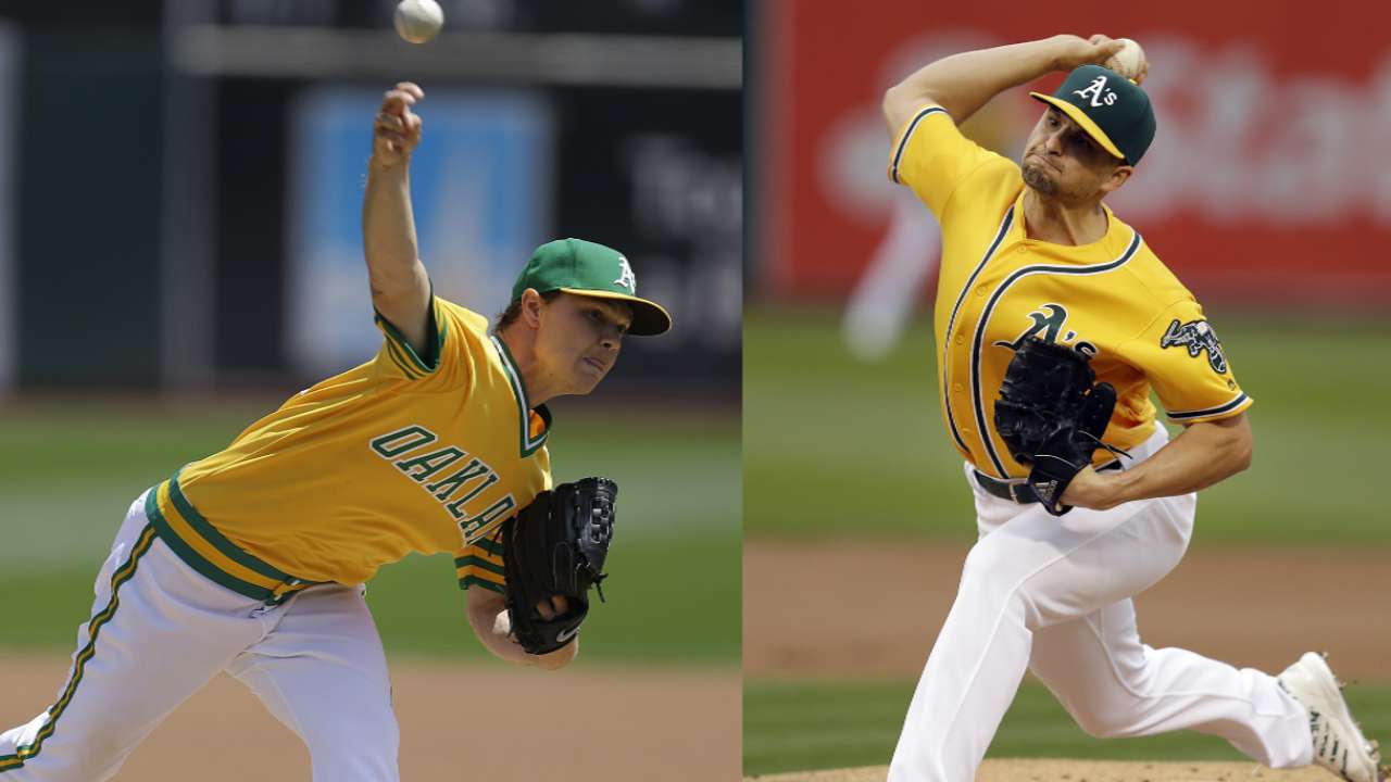 Young starters' growth key to A's in 2017