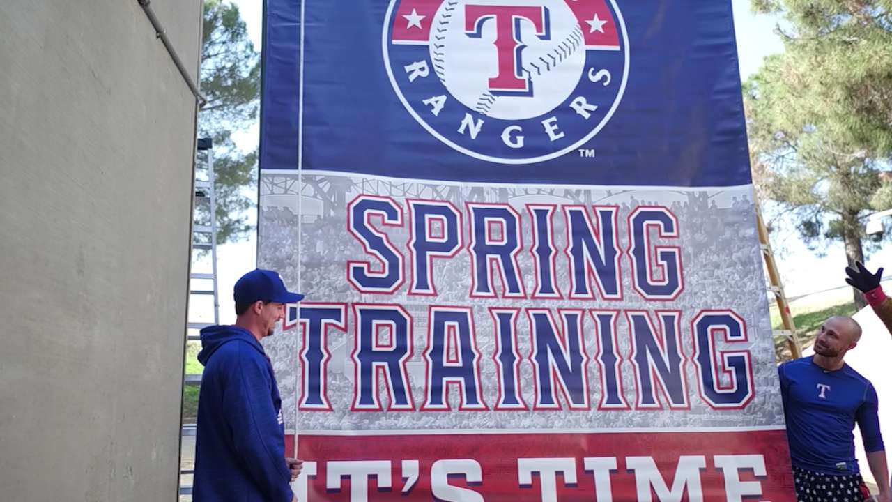Spring is near: Rangers' truck heads to Arizona