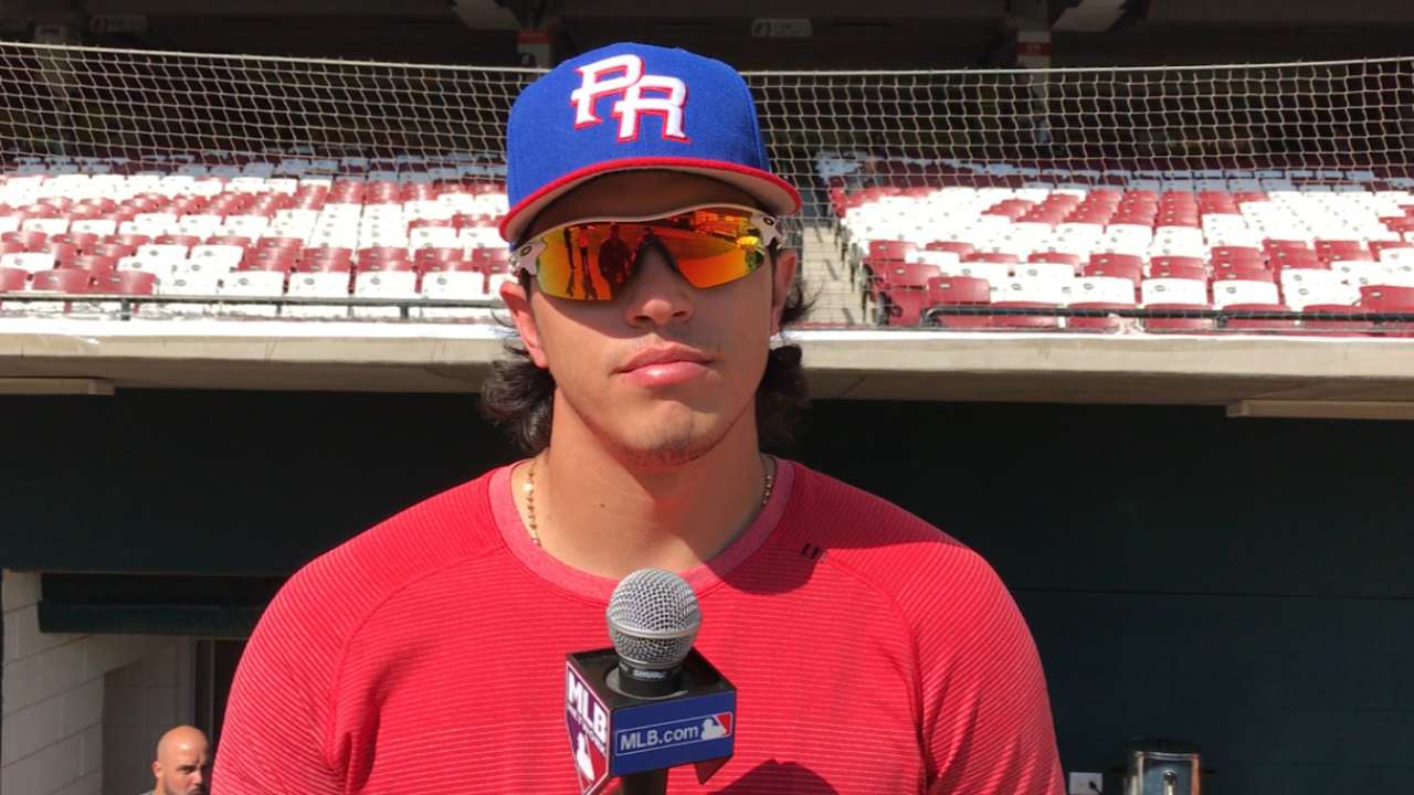 Family ties: Pudge's son looks to make a name for himself