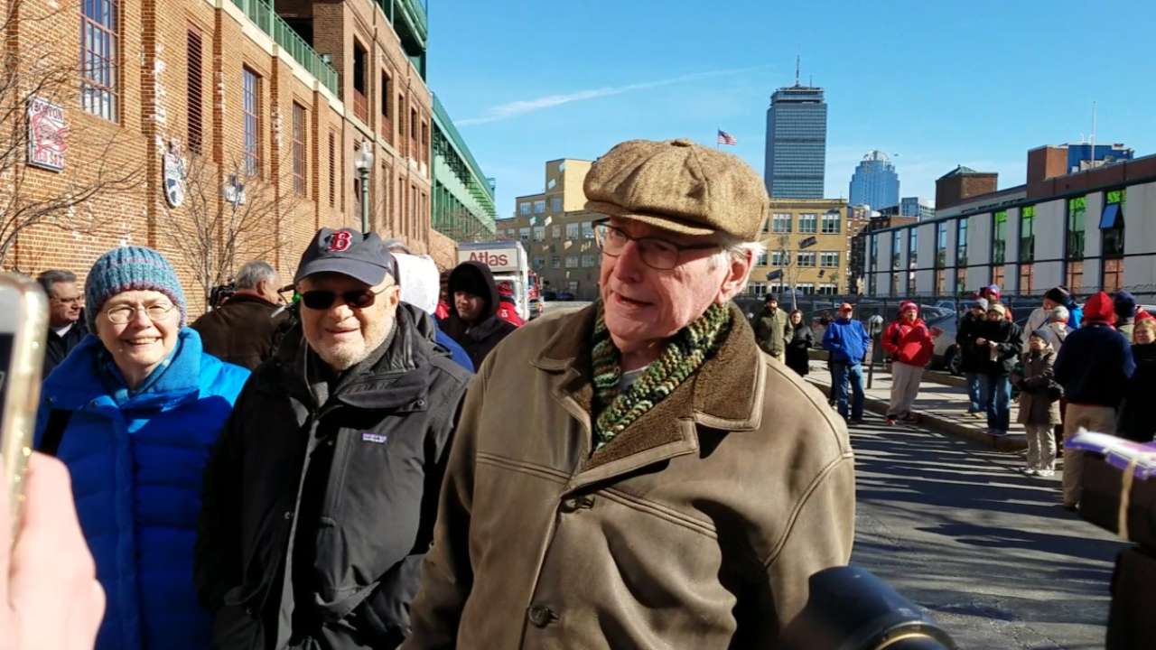 Pumped Red Sox fans line street for Truck Day