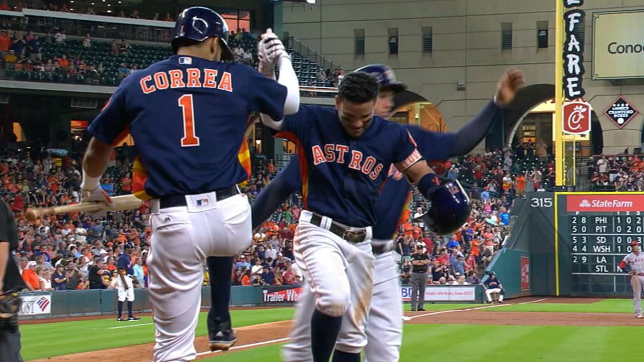 Deep lineup key to Astros' perfect season