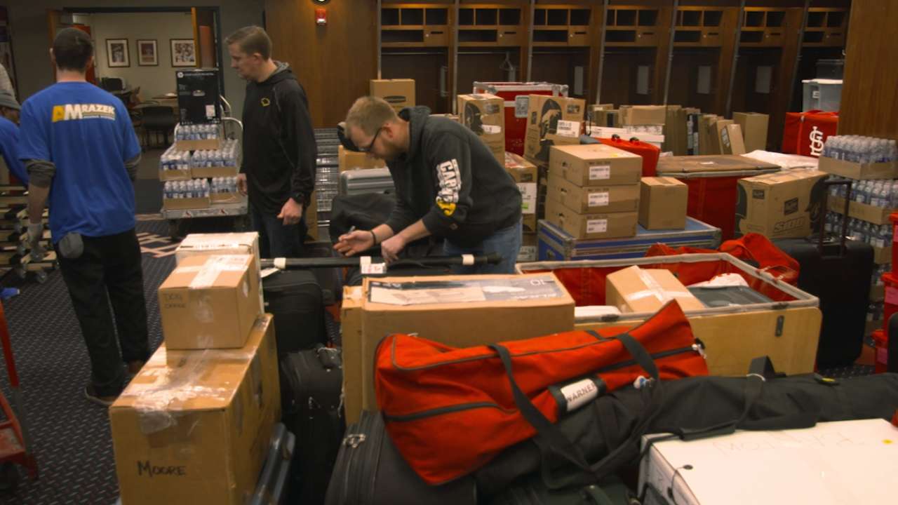 Cardinals crew caps 'process' as trucks head south