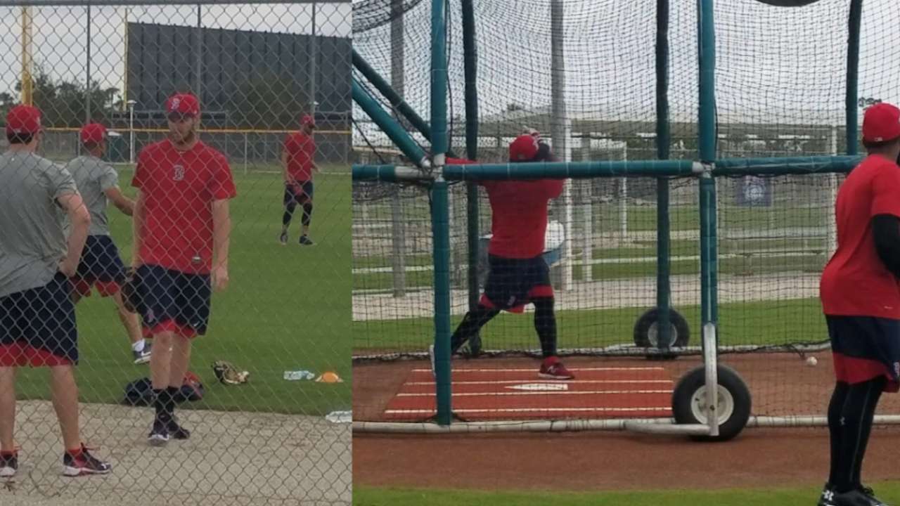 Slimmed-down Panda, Sale arrive at Sox camp