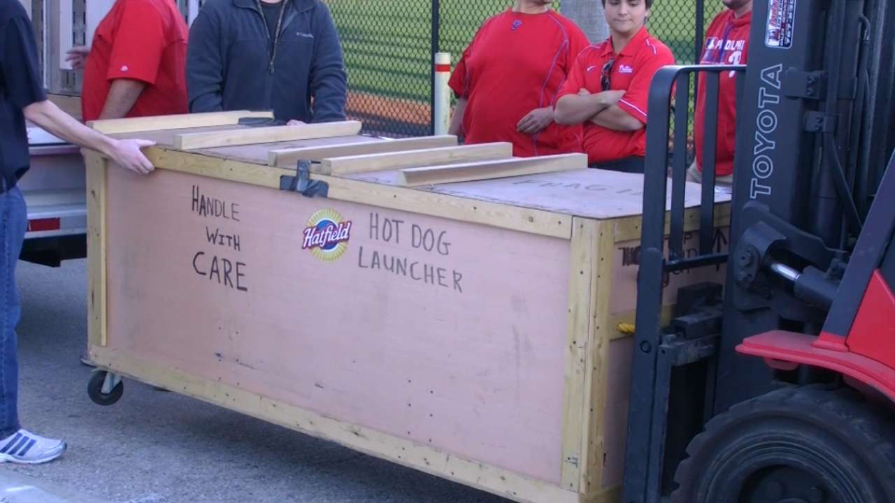 Phillies truck arrives