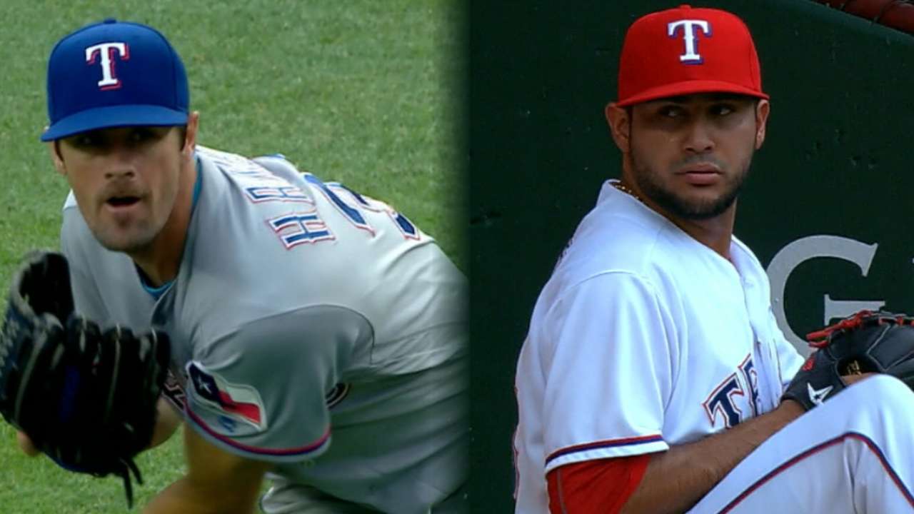 Rangers' pitching staff excites coach Brocail