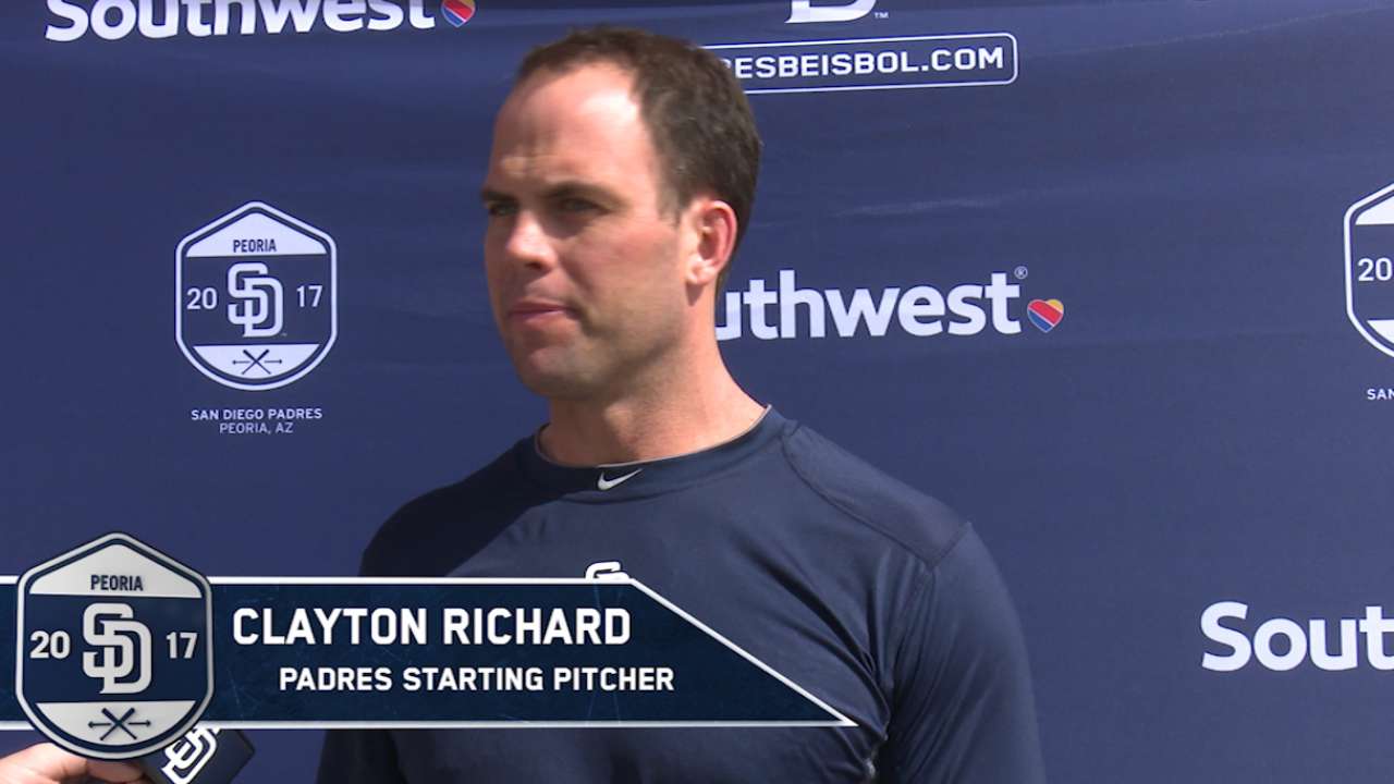 Padres' Richard has endured bumpy ride
