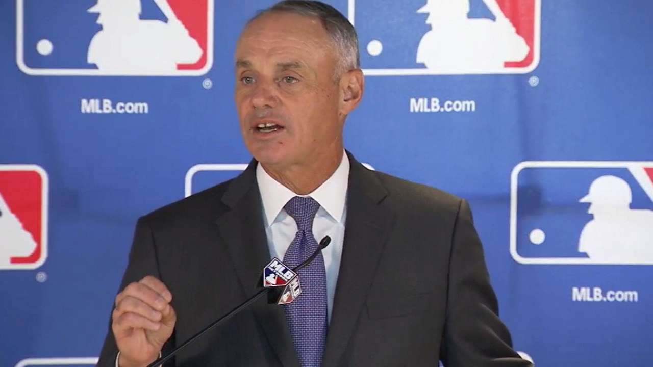 Manfred addresses pace-of-play proposals