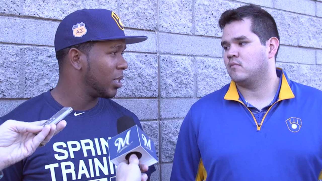 Feliz eager to get started with Brewers