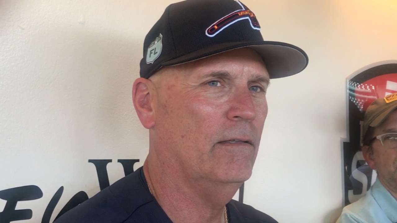 Snitker on opening up camp