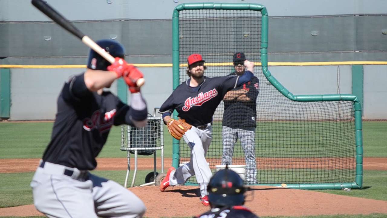 Miller's first live BP draws respect from teammates
