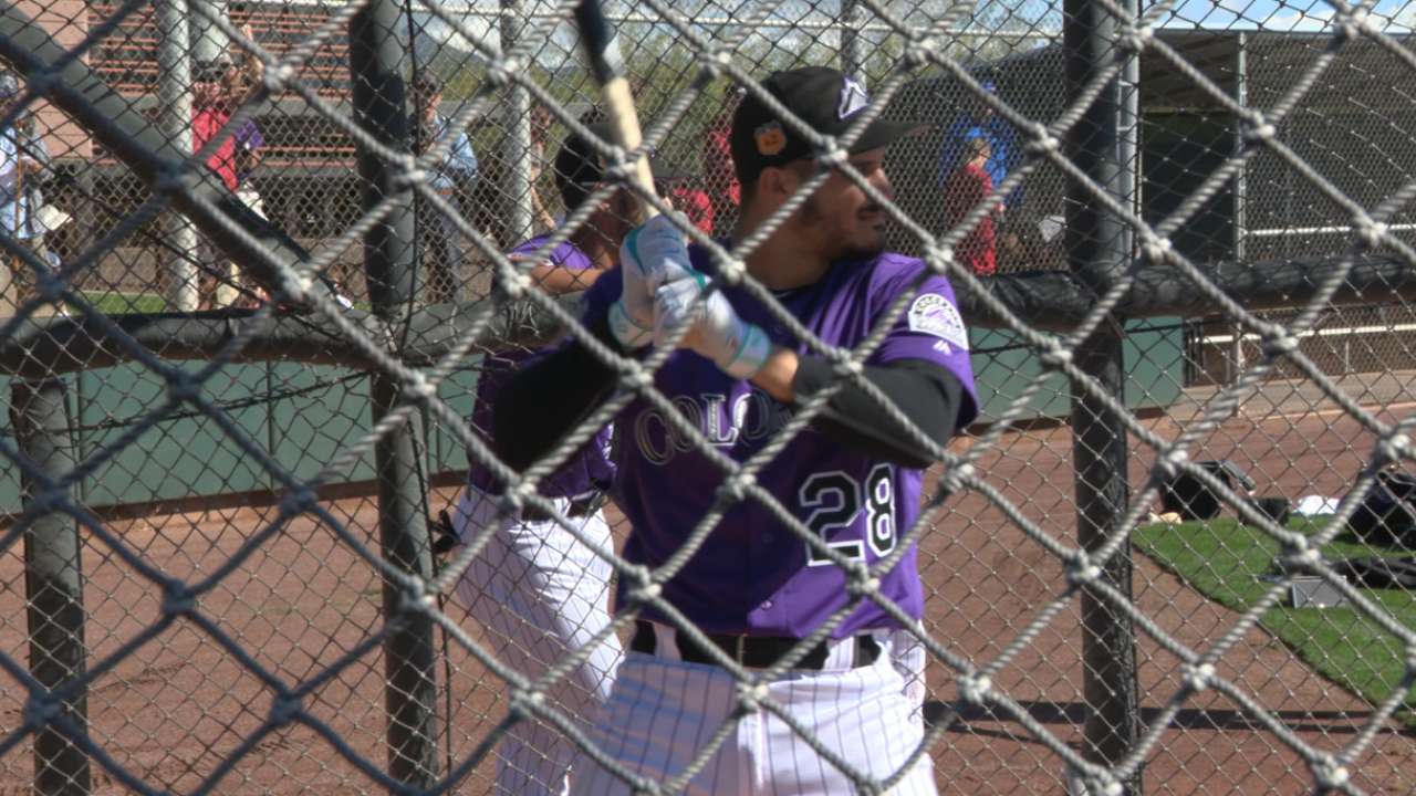 Arenado prepares for bout at the plate