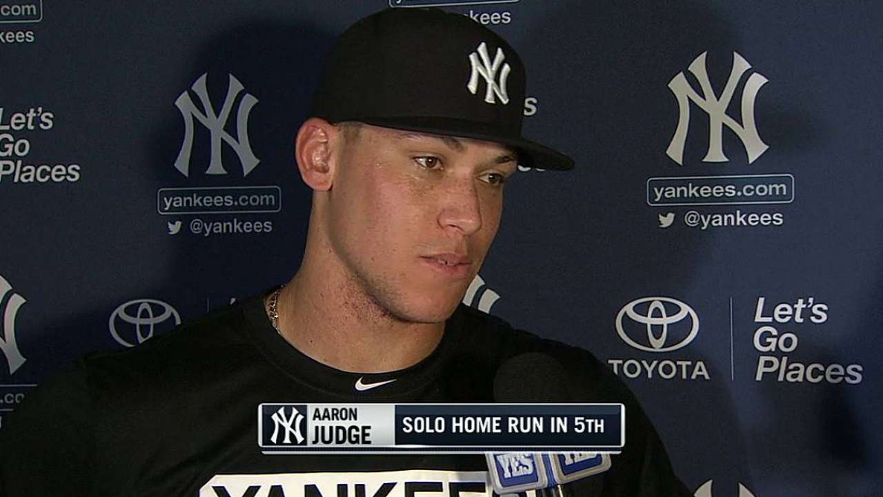 Judge on his homer